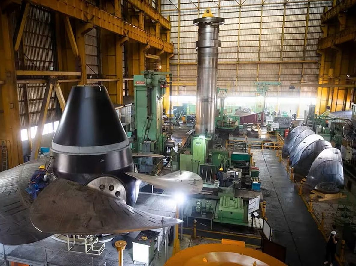 Una de las naves de producción de Impsa