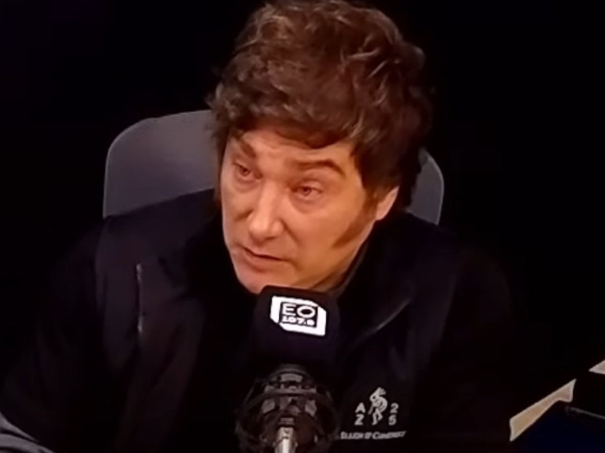 El presidente Javier Milei en radio El Observador