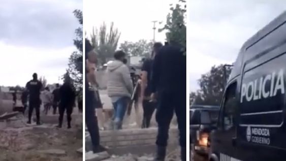 Video: cinco familias intentaron tomar tierras de una bodega en actividad de Luján