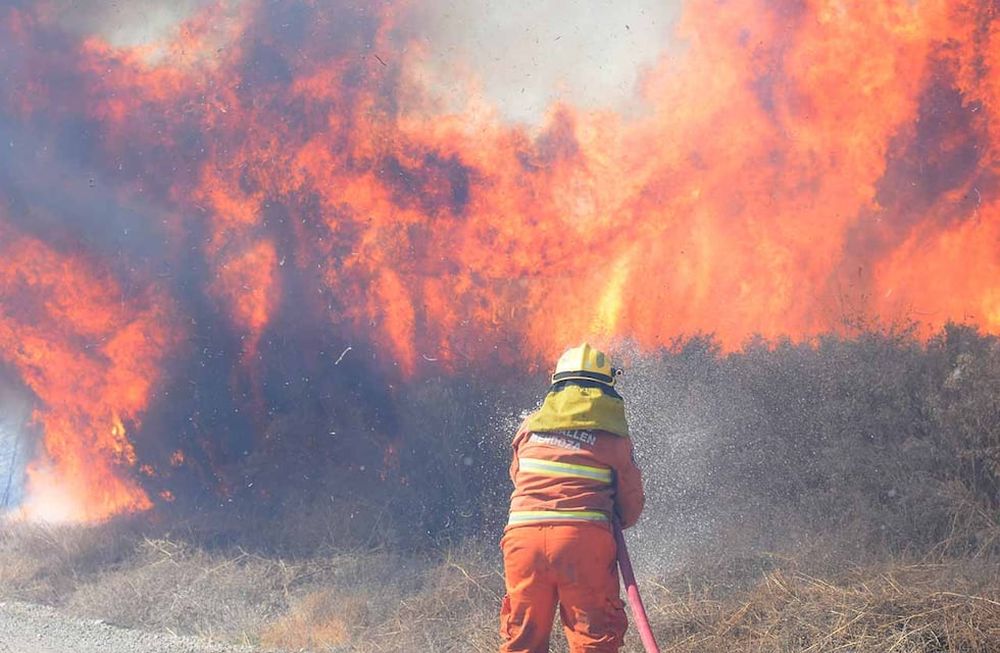 Para combatir incendios forestales construirán bases con fondos propios. Foto: José Gutiérrez / Los Andes