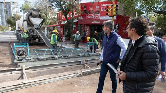 El intendente recorrió obras de repavimentación y trabajos generales de la Ciudad
