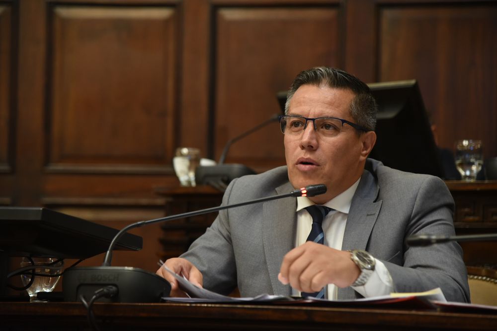 El senador David Sáez impulsó la última modificación en la ley de seguridad. 