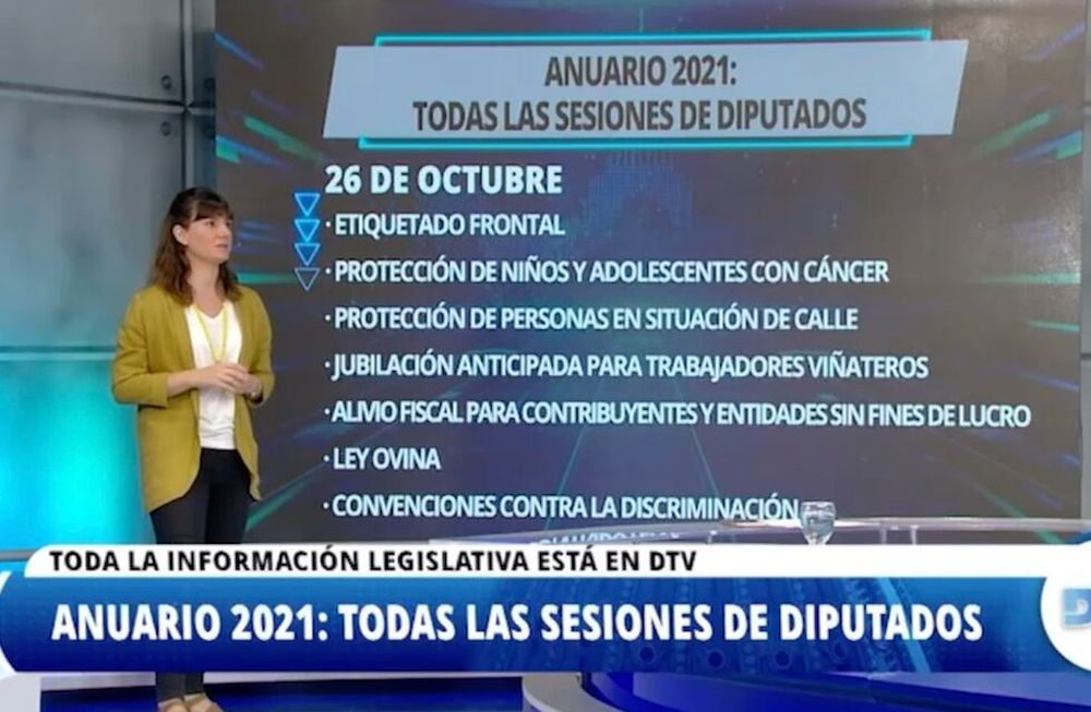 Anuario 2021 de todas las leyes tratadas en sesiones de Diputados y aprobadas en el Congreso.