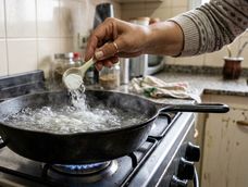 hervir agua con bicarbonato de sodio en una sarten: el metodo sencillo que neutraliza y elimina el olor a comida
