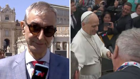La profunda emoción de Nelson Castro tras conseguir un saludo del papa León XIV para la Argentina