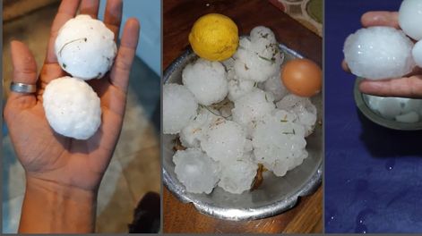 Una fuerte tormenta de granizo se sintió con fuerza este martes en San Rafael - Gentileza