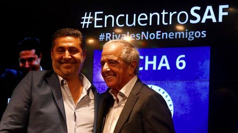 Superclásico: Daniel Angelici y Rodolfo DOnofrio dieron un mensaje de paz