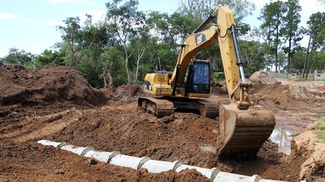Obras cloacales con fondos del resarcimiento por la Promoción Industrial.&nbsp;