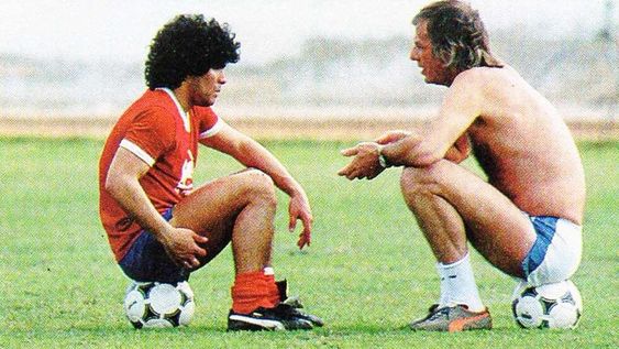Diego Maradona celebró la llegada de Menotti a la Selección Argentina