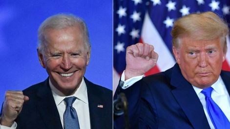 Donald Trump y el nuevo presidente de los Estados Unidos, Joe Biden.