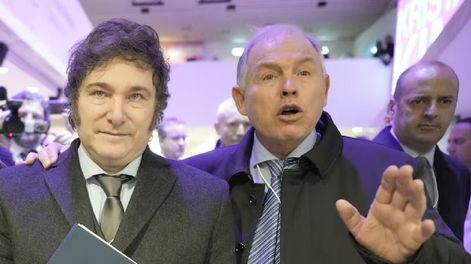 Javier Milei y Gerardo Werthein, en una foto de archivo