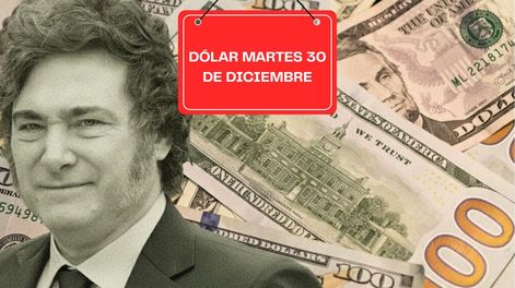 Está confirmado el precio que tendrá el dólar cuando abran los bancos este martes 30 de diciembre