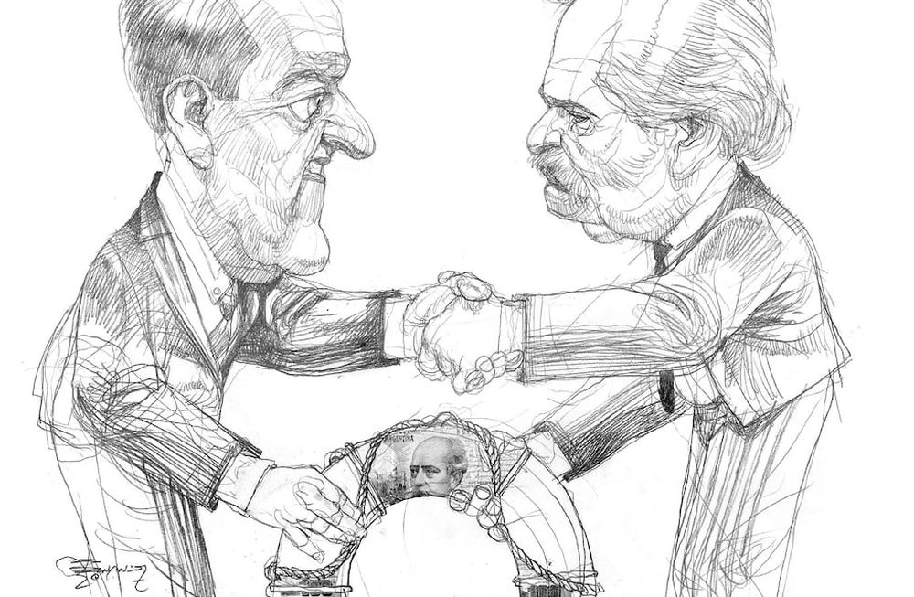 En el entorno de Suárez destacan que existe una muy buena relación con el gobierno nacional en todo lo relacionado con el intercambio en materia de gestión. / ilustración: Gabriel Fernández.