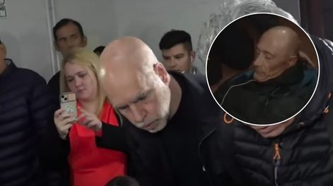 Los contratiempos de la votación de Larreta: tuvo que esperar más de un hora y un camarógrafo se desmayó.