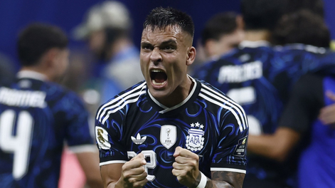 Para ver una y otra vez: FIFA rememoró el gol de Lautaro Martínez a Inglaterra desde una cámara exclusiva.&nbsp;