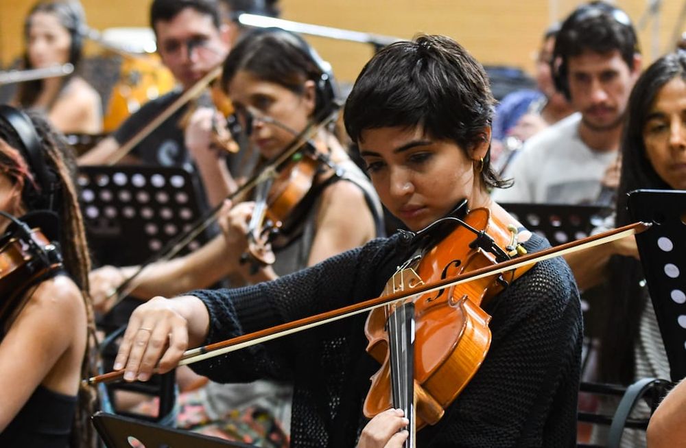 Ensayo de la orquesta del espectáculo vendimial 2025, “Guardiana del vino eterno”