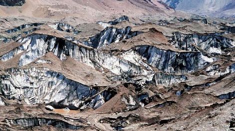 Glaciar Horcones Inferior, el más importante de la subcuenca del río Cuevas, en el Aconcagua. / Foto: Gustavo Rogé - Los Andes
