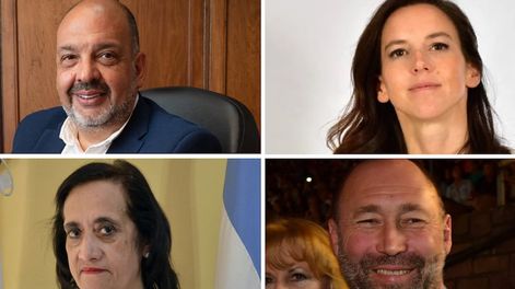 Los Andes | Candidatos a intendentes: Néstor Majul y Mercades Rus (arriba) para Maipú. Norma Trigo y Gustavo Pinto buscan volver a Santa Rosa y La Paz, respectivamente (abajo).