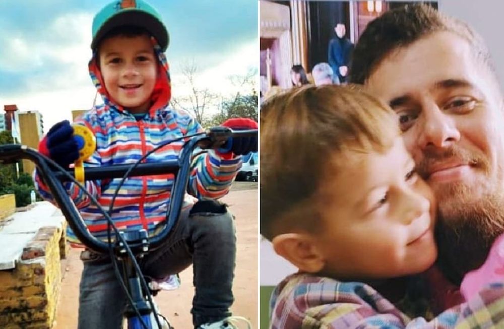 “En mis casi 30 años de profesión nunca vi algo así”, afirmó el forense Juan Carlos Toulouse. En la foto, Lucio Dupuy y su papá Christian. / Facebook