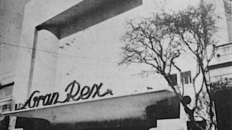 La entrada principal al GRAN REX en la calle Buenos Aires 65