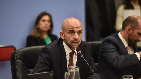 Franco Mogetta durante el debate por la privatización de Aerolíneas Argentinas.