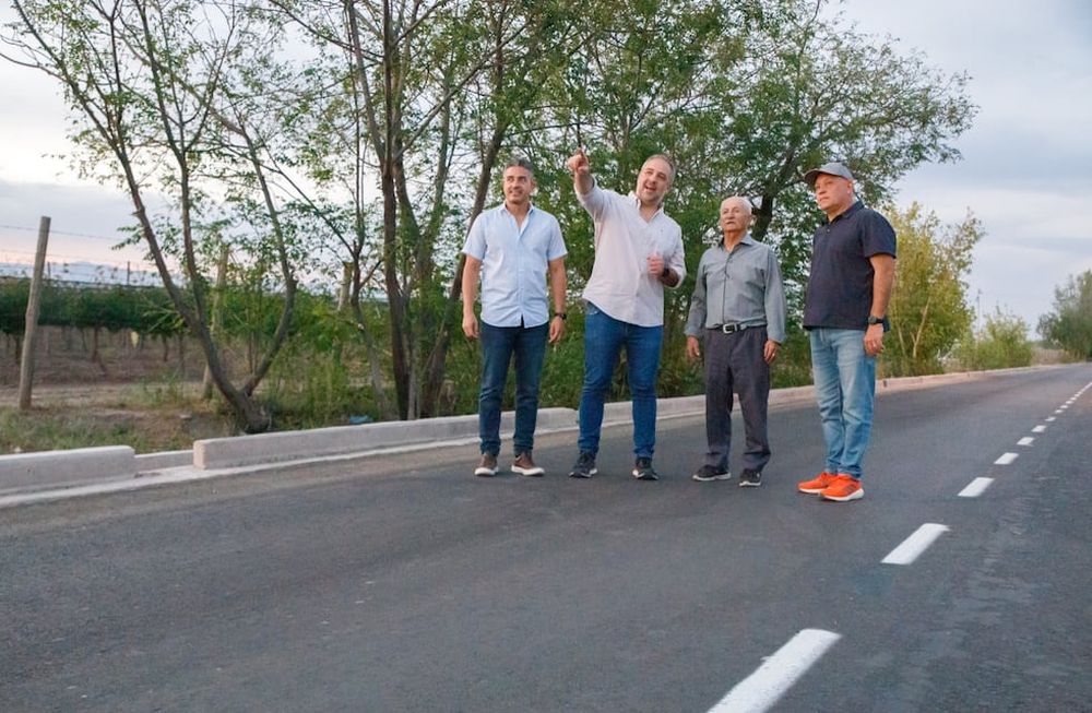 Stevanato inauguró las obras de la calle Nazar en Fray Luis Beltrán