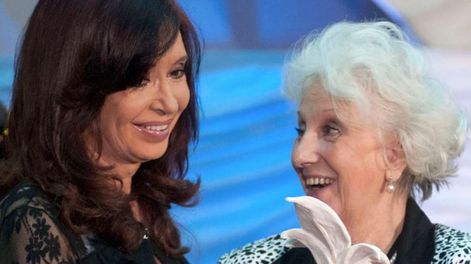 Estela de Carlotto y Cristina Fernández 