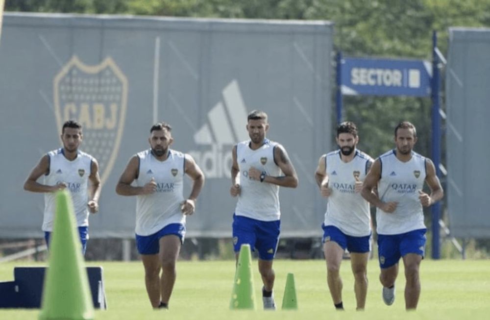 Los jugadores que estaban a préstamo en otros clubes se entrenaron con el resto del plantel de Boca Junior.