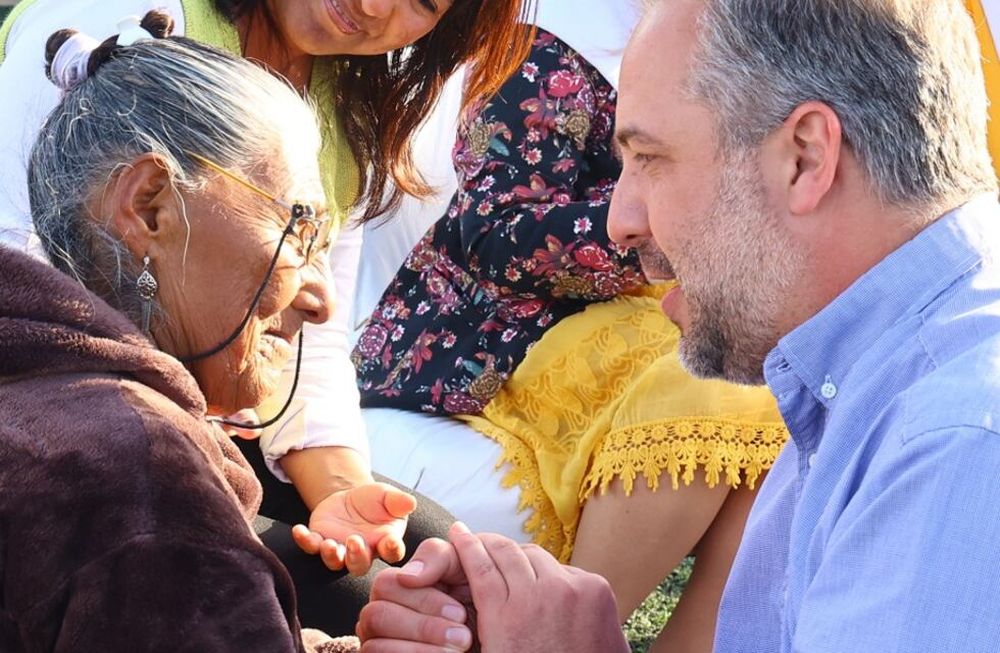Julia Quispe, una vecina de 107 años que vive en el distrito de Coquimbito, fue una de las mujeres agasajadas.