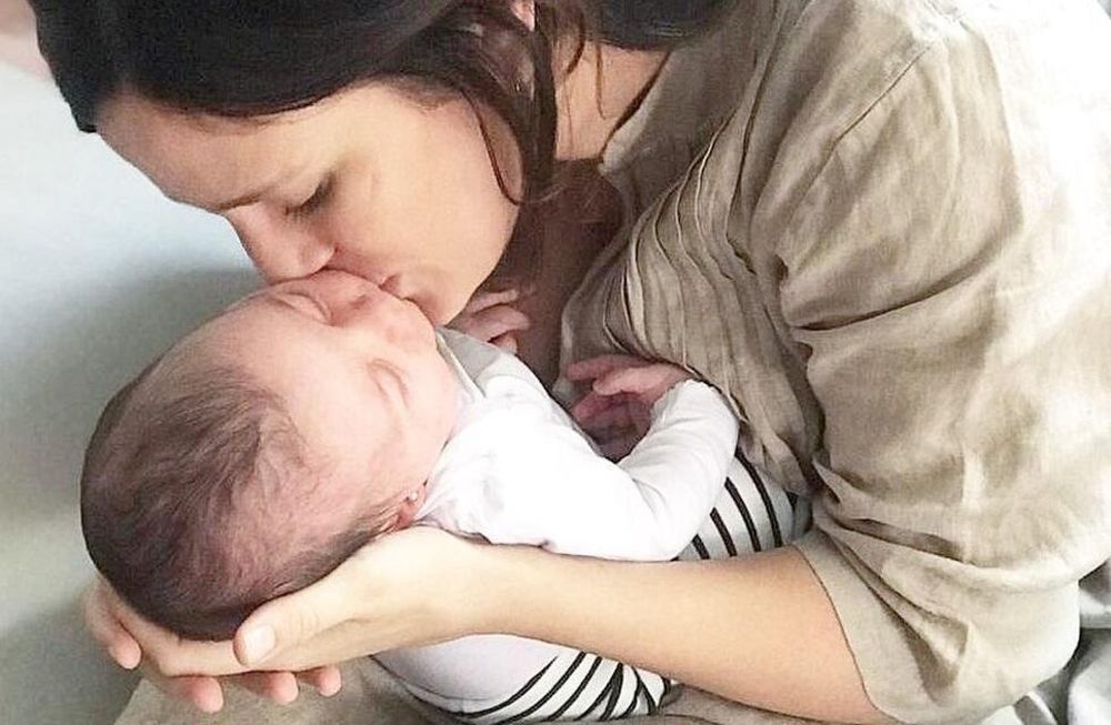 Paula Chaves, en la semana del parto respetado, recordó el nacimiento de Olivia