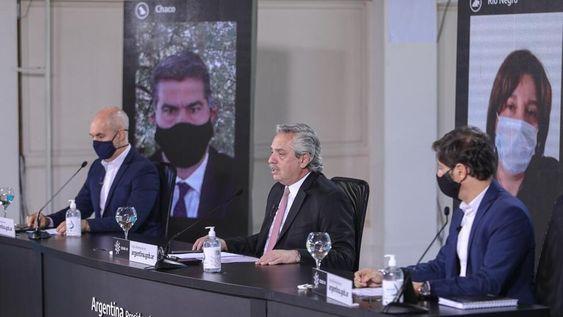 El presidente Alberto Fernández se refirió a las internas del Frente de Todos durante el anuncio de la nueva fase de cuarentena en el AMBA. Foto: Presidencia.