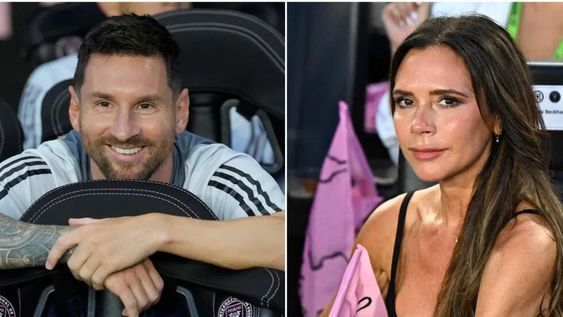 Victoria Beckham le mandó un afectuoso mensaje a Lionel Messi y eligió un emoji muy especial. Gentileza: TN