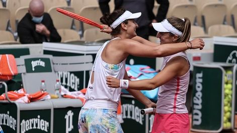 Nadia Podoroska e Irina Begu ganaron en cuartos de final de dobles de Roland Garros.