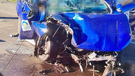 Grave accidente en la autopista Los Libertadores, Chile.