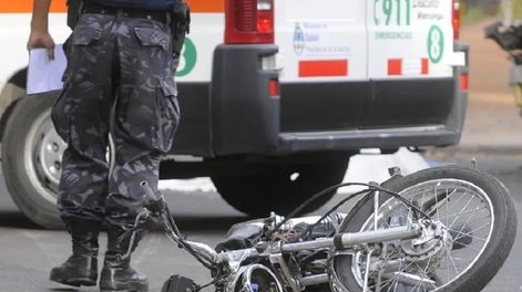 Fuerte choque entre motos en Maipú &nbsp;