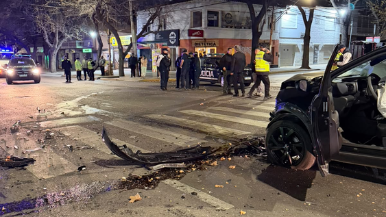 Choque fatal en calle Colón y Perú, Ciudad de Mendoza.
