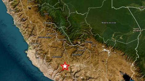 Un fuerte terremoto de magnitud 7.2 sacudió la región de Ayacucho en el sur de Perú