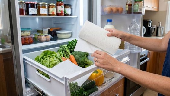 Su función principal es absorber parte del exceso de humedad de las verduras que se genera durante el almacenamiento.