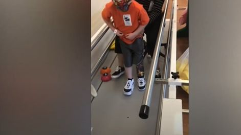 Los Andes | Sus padres temían que el niño, amante de los deportes, se quedara sin moverse el resto del año pero él superó todas las expectativas