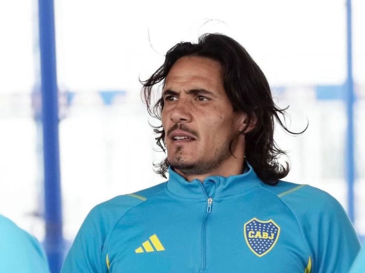Edinson Cavani no estuvo esta mañana en el entrenamiento de Boca (Prensa)