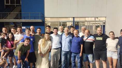 José Mansur el nuevo presidente de la entidad tombina junto a sus colaboradores e integrantes de la nueva CD del club.