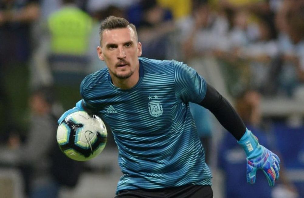 Franco Armani. el arquero argentino que espera negativizarse para poder estar en la Copa. / AP