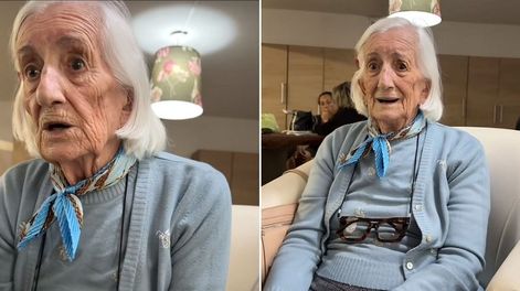 La sorpresiva reacción de una abuela al enterarse que tiene 98 años.&nbsp;