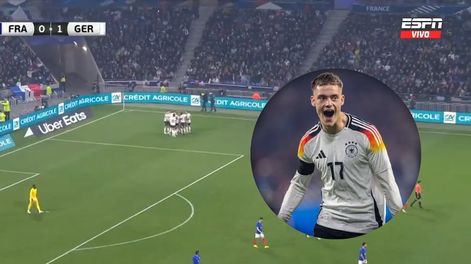 Golazo de Alemania a los siete segundos contra Francia.