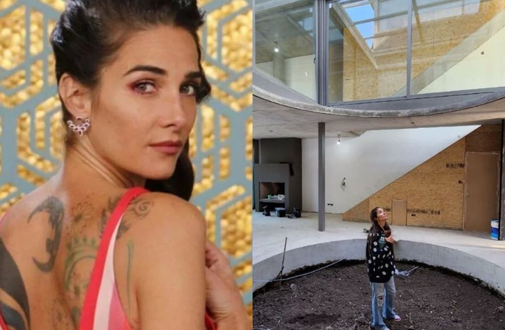 Juana Viale está construyendo su casa circular
