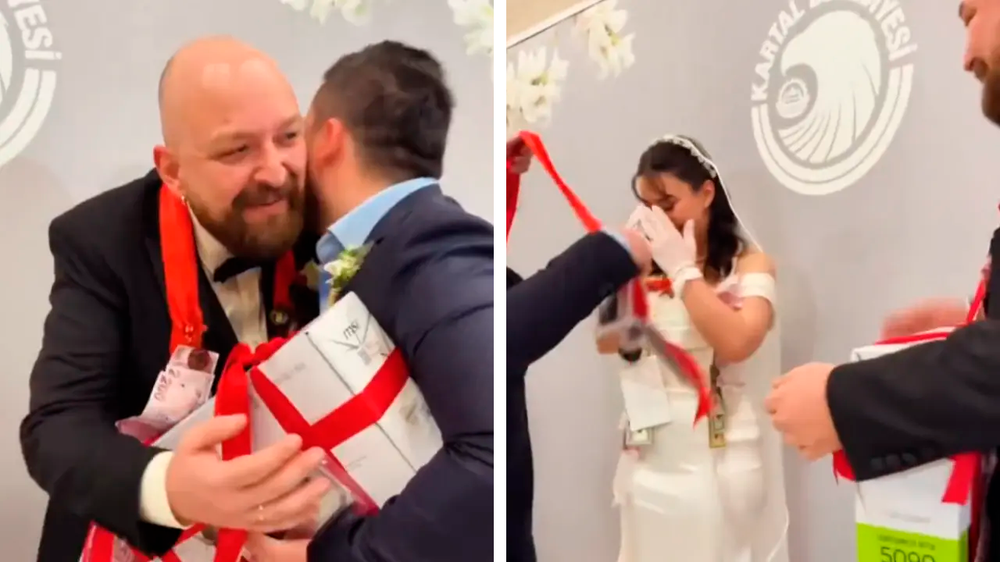 Componentes de PC como obsequio de casamiento: la insólita escena en Turquía.