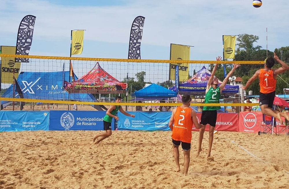 Mendocinos en el Circuito Argentino de Beach Volley./Gentileza