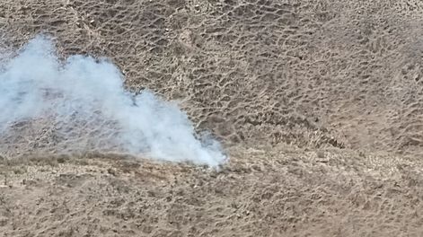 Nuevo foco de incendio en El Challao (Prensa Gobierno de Mendoza)