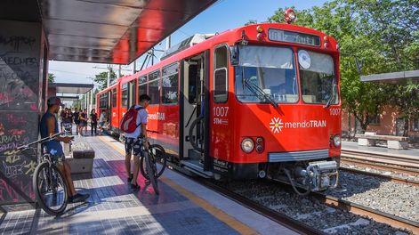Metrotranvía, sociedad de transporte Mendoza. Foto: Los Andes
