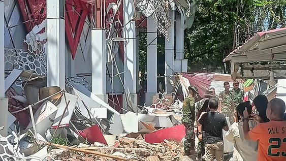 Imágen del último terremoto registrado en Indonesia.